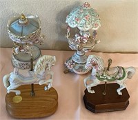 D - LOT OF COLLECTIBLE CAROUSEL FIGURINES (L66)
