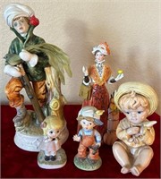 D - LOT OF 5 COLLECTIBLE FIGURINES (L86)