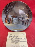 W. S. George plate No. 2431A  “Holiday Skaters”
