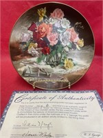 W. S. George plate No. 2531B  “Roses” by Vieonne