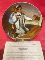 Edwin M. Knowles plate No. 11185AA  “The Painter”