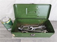 VINTAGE TOOL BOX WITH TOOLS