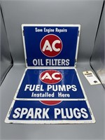 (3) AC Parts signs