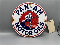 Pan-Am Motor Oils SSP lubester plate, 12"