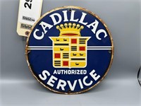 Cadillac Authorized Service decorator sign