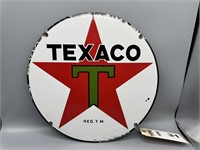 Texaco lubester plate, SSP. 15", dated 4-36