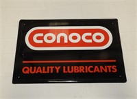 Conoco Quality Lubricants self framing sign, SST