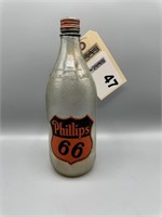 Phillips 66 glass oil jar with cap