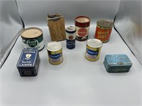 Group of collectible cans