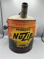 Pennzoil New Zip 5 gal purging oil can