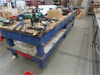 HD Mobile Timber Work Bench 3700x1260x930mm