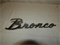 Chrome Ford Bronco emblem