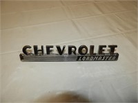 Chrome Chevrolet Load Master emblem