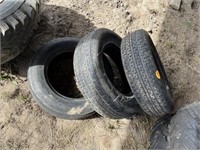 (2) 205/15 Inch Used Tires & (1) 7.50/15 Inch Tire