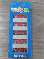 5 PACK HOT WHEELS ALL FERRARI