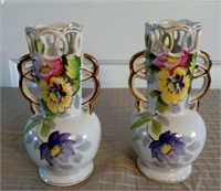 Pair of 6” Vases Vintage Made in Occupied Japan
