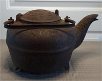Vintage Cast Iron Tea Kettle (small hole in side)