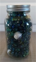 Quart Jar of Marbles