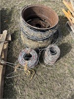 Partial Rolls of Barbed Wire