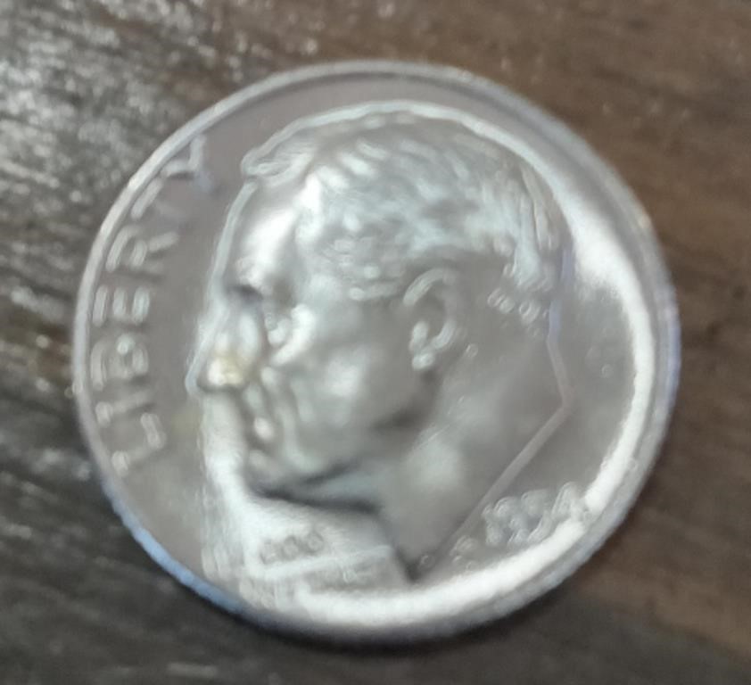 UNCIRCULATED 1954 SILVER DIME