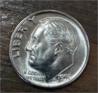 UNCIRCULATED 1959 SILVER DIME