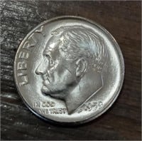 UNCIRCULATED 1959 SILVER DIME