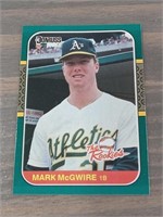 1987 DONRUSS MARK MCGWIRE ROOKIE CARD