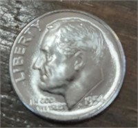 UNCIRCULATED 1954 SILVER DIME