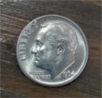 UNCIRCULATED 1964 SILVER DIME