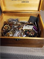 Large Collection of Jewelry in Box