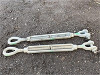 2 large turnbuckles