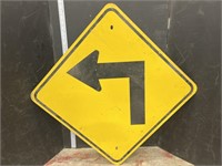 Road sign- left turn