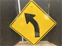 Road sign- curved road left