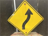 Road sign- Curved road right