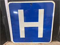 Road sign- Hospital