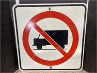 Road sign- No Trucks