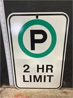 Road sign- Parking 2 hr limit