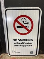 Metal sign- No Smoking
