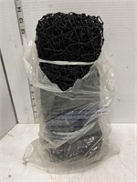 Black hockey net mesh