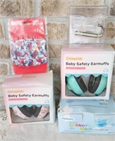 New Baby Safety Ear Muffs, Masks, & Dr. Thumb