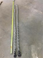 12 FT CHAIN WITH HOOKS