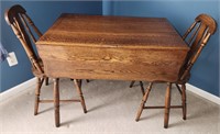 Small Drop Leaf Kitchen Table & Chairs