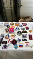 Assortment of badges