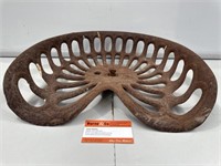 Original HORNSBY Cast Tractor Seat
