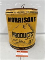 MORRISON’S 4 Gallon Drum With Contents