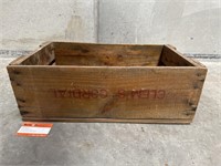 CLEMS CORDIAL (Broken Hill) Timber Crate - 540 x