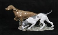 Lladro Porcelain Figure Group Attentive Dogs