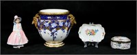 4 Piece Porcelain Lot Herend, Royal Doulton