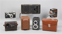 4 Vintage Cameras Kodak, Argus, Revere