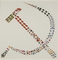 Soviet Era Russian Pin Display